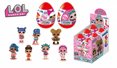 Карамель "MAGIC EGG" в наборе с подарком L.O.L. Surprise!, 10г